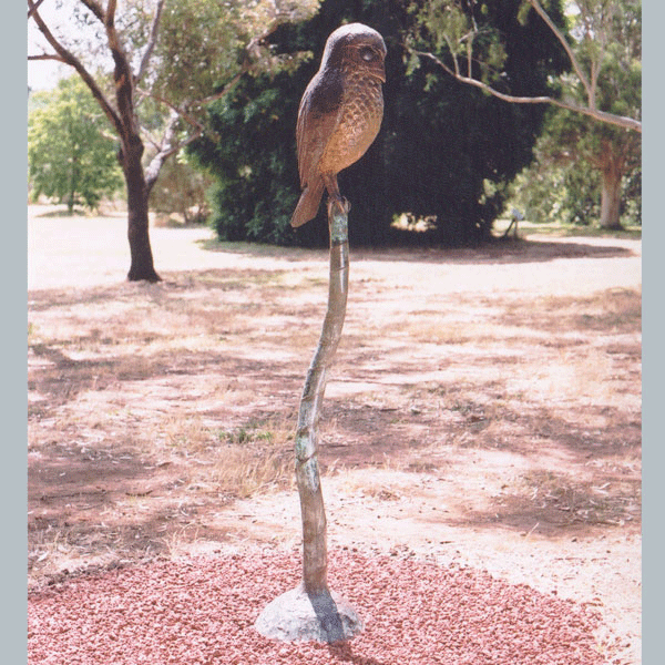 The Owlpole, Waite Arboretum, Sculptor; Will Kuiper