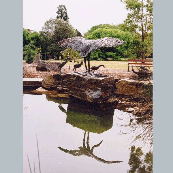 The Waterbirds, Waite Arboretum, Sculptor; Meliesa Judge